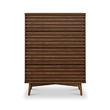 Kari-oak-4-drawer-chest-dark-stain from Roseland Furniture