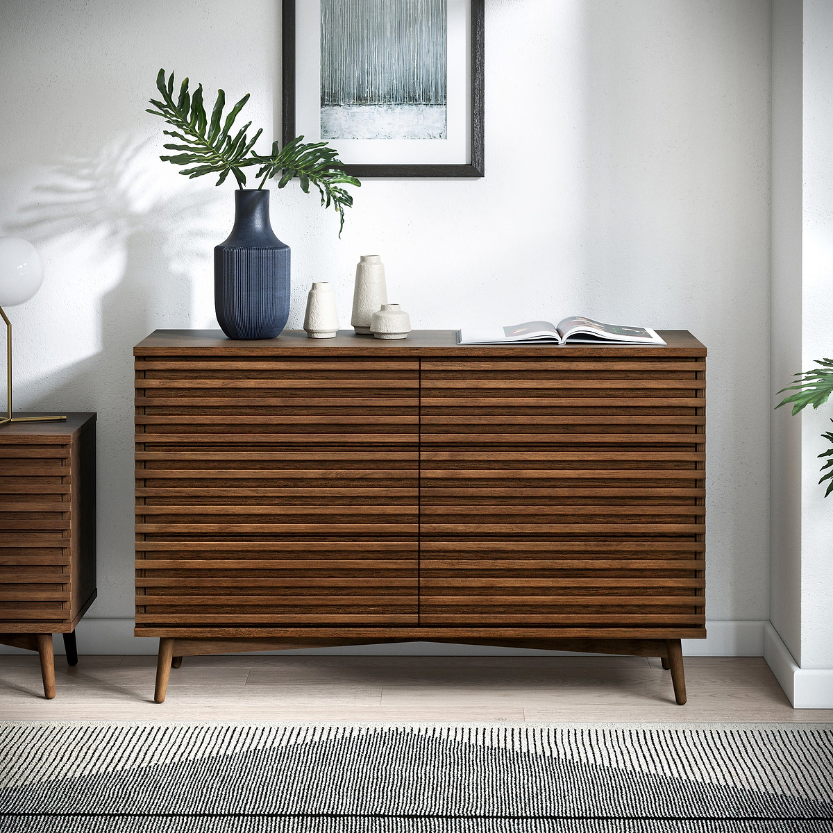 Kari-oak-6-drawer-chest-dark-stain from Roseland Furniture