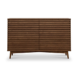 Kari-oak-6-drawer-chest-dark-stain from Roseland Furniture