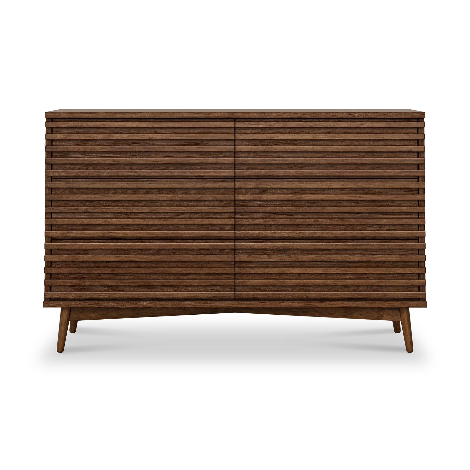 Kari-oak-6-drawer-chest-dark-stain from Roseland Furniture