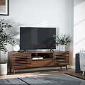 Kari-oak-150cm-wide-tv-unit-dark-stain from Roseland Furniture