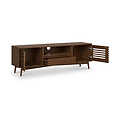 Kari-oak-150cm-wide-tv-unit-dark-stain from Roseland Furniture