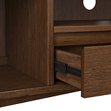 Kari-oak-150cm-wide-tv-unit-dark-stain from Roseland Furniture