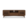 Kari-oak-150cm-wide-tv-unit-dark-stain from Roseland Furniture