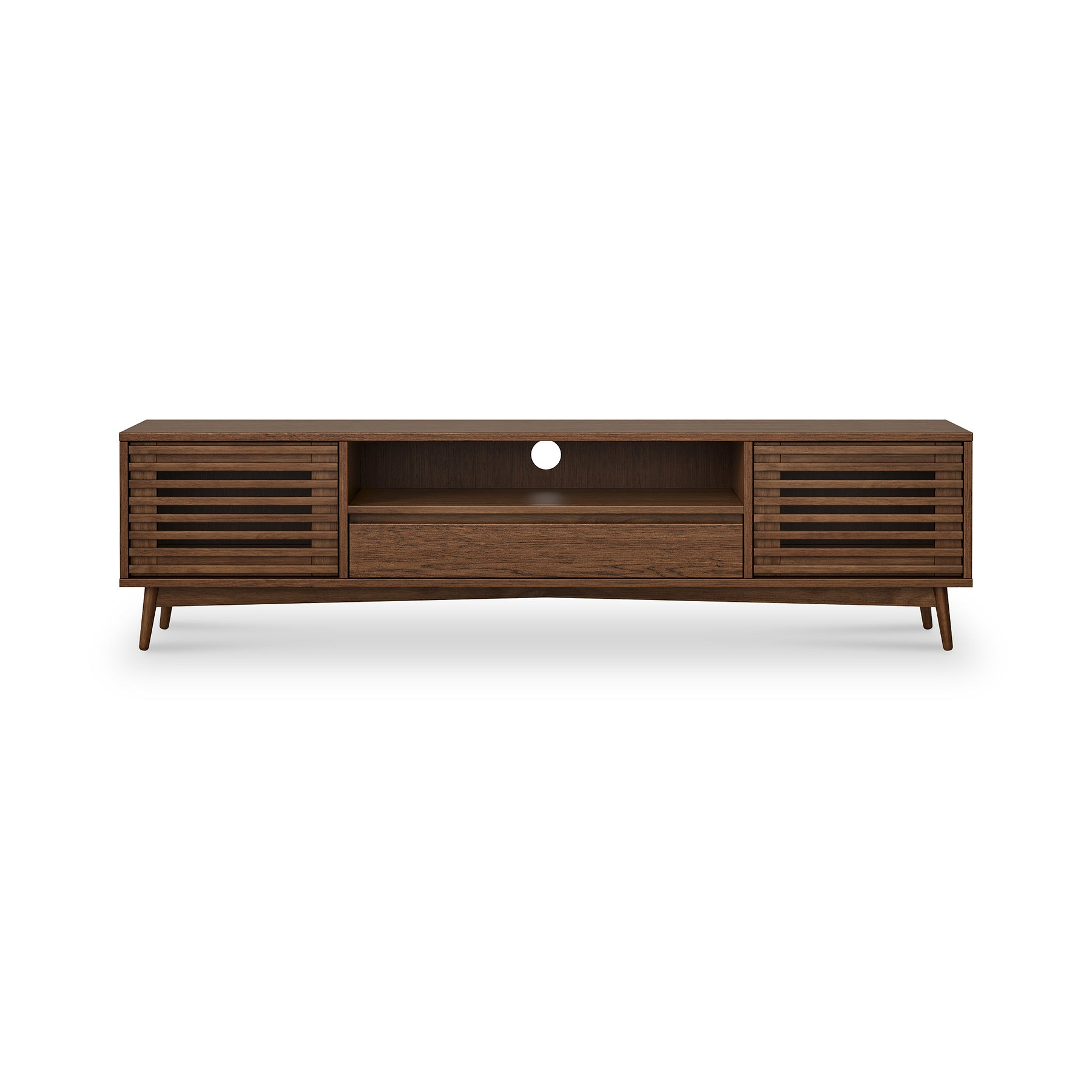 Kari-oak-190cm-extra-wide-tv-unit-dark-stain from Roseland Furniture