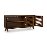 Kari-oak-3-door-sideboard-dark-stain from Roseland Furniture