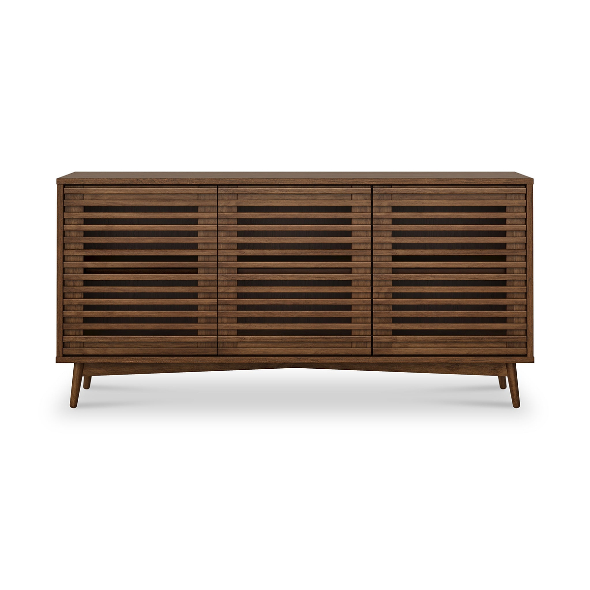 Kari-oak-3-door-sideboard-dark-stain from Roseland Furniture