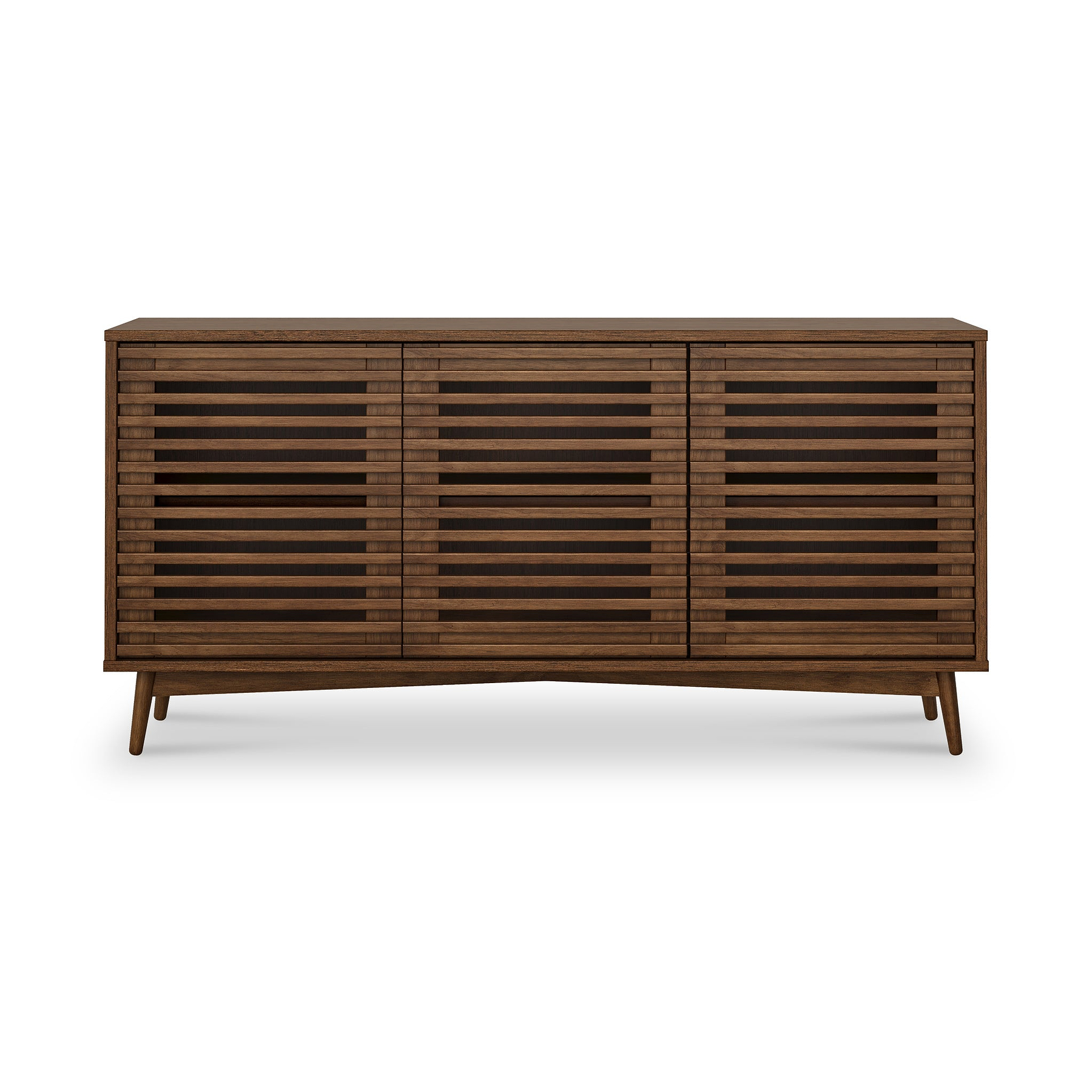 Kari-oak-3-door-sideboard-dark-stain from Roseland Furniture