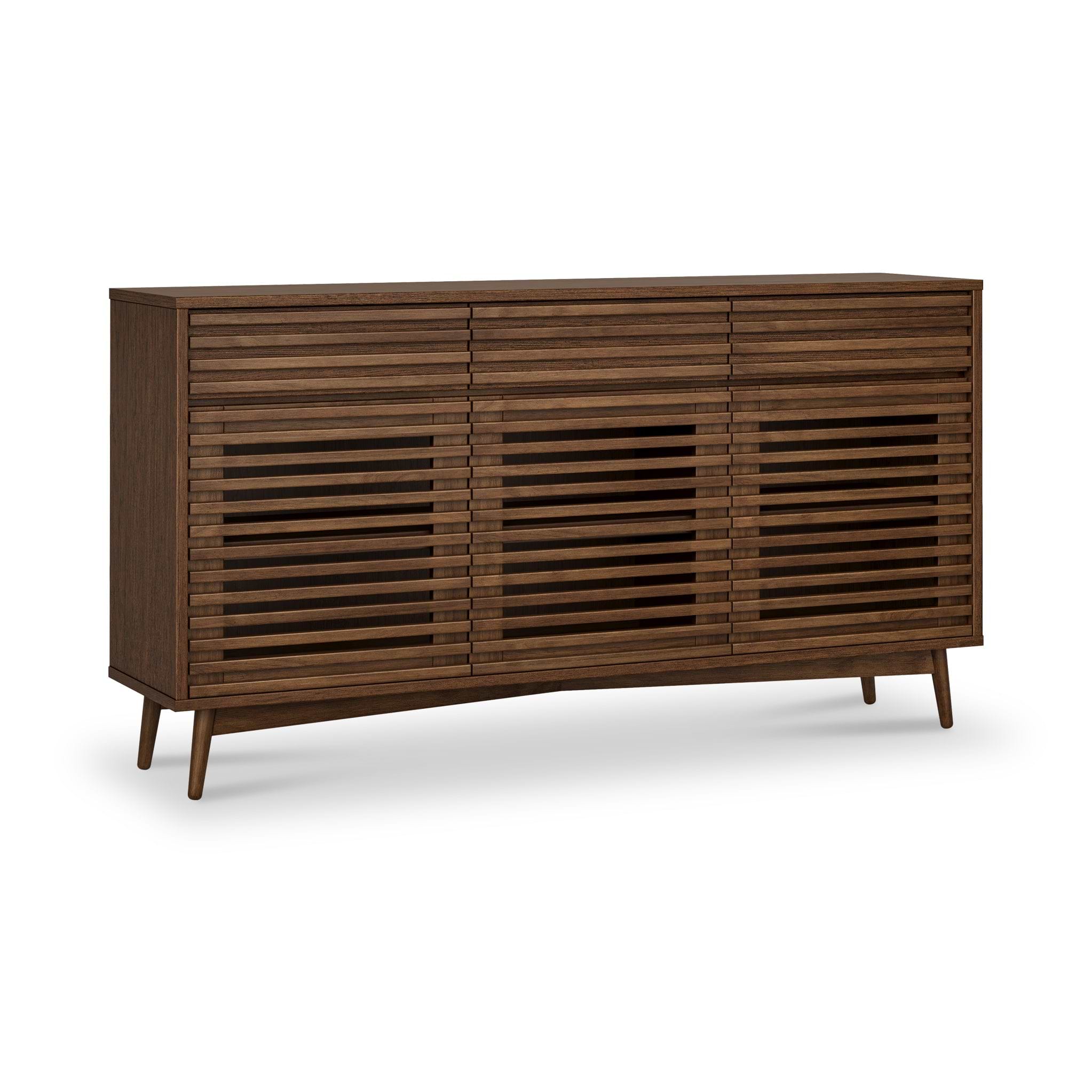 Kari-oak-3-door-3-drawer-sideboard-dark-stain from Roseland Furniture