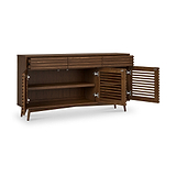 Kari-oak-3-door-3-drawer-sideboard-dark-stain from Roseland Furniture