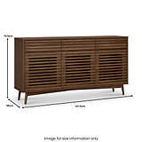 Kari-oak-3-door-3-drawer-sideboard-dark-stain from Roseland Furniture