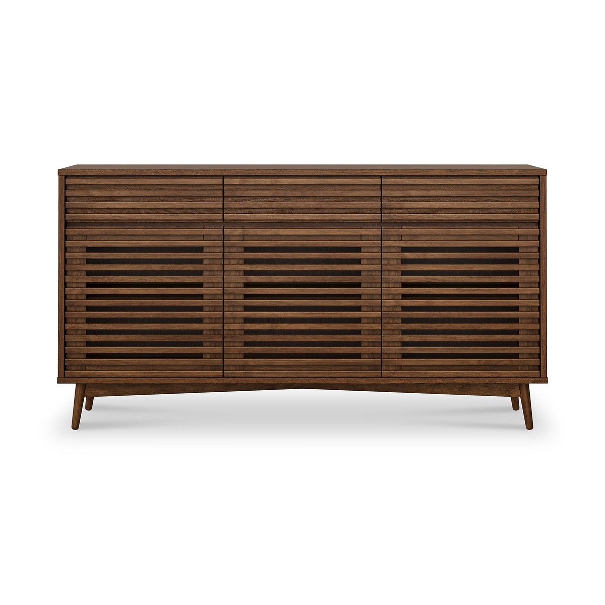 Kari-oak-3-door-3-drawer-sideboard-dark-stain from Roseland Furniture