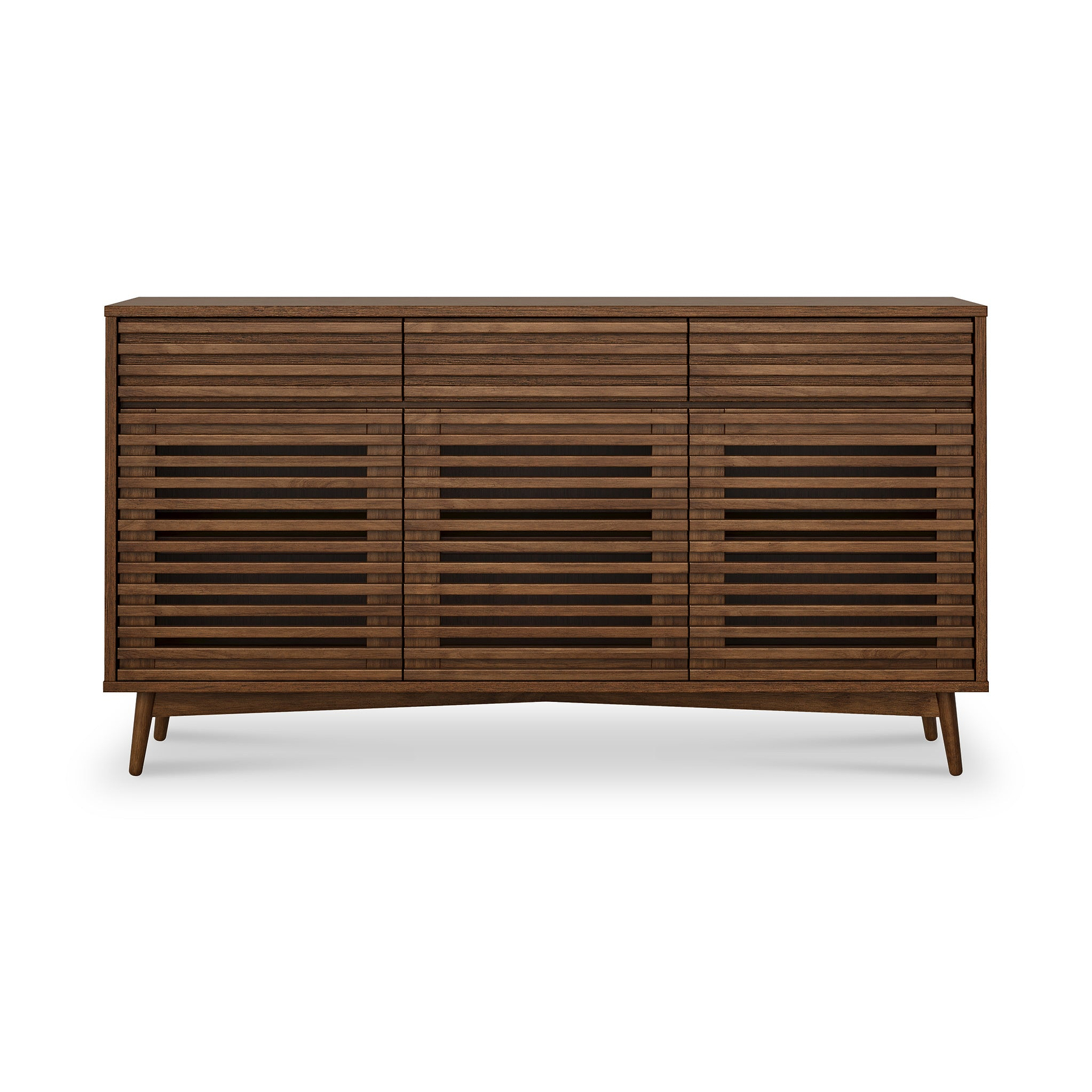 Kari-oak-3-door-3-drawer-sideboard-dark-stain from Roseland Furniture