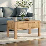 Penryn Oak 2 Drawer Coffee Table from Roseland Furniture