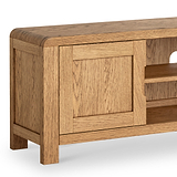 Penryn Oak 160cm TV Unit from Roseland Furniture
