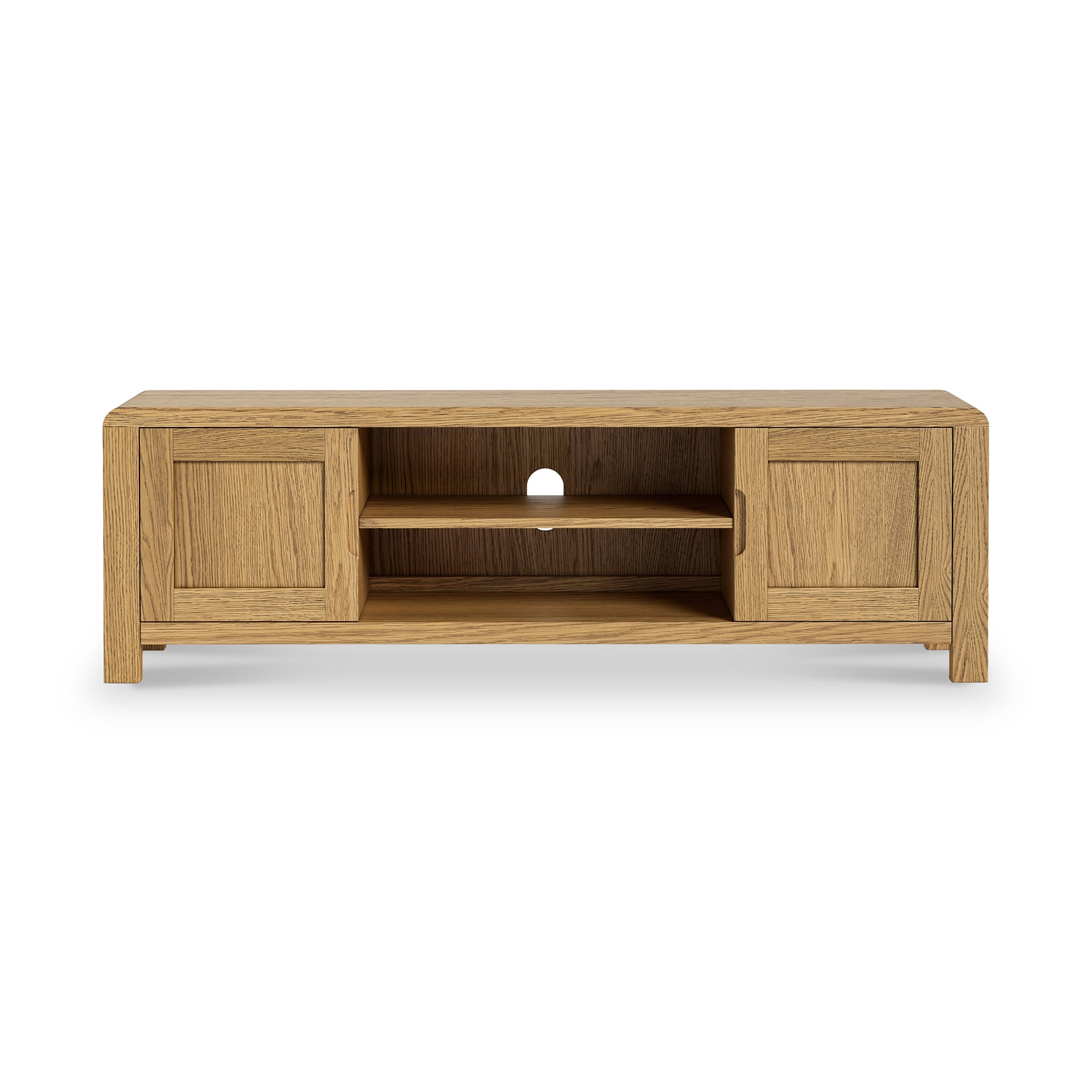 Penryn Oak 160cm TV Unit from Roseland Furniture