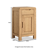 Penryn Oak Small Cupboard from Roseland Furniture