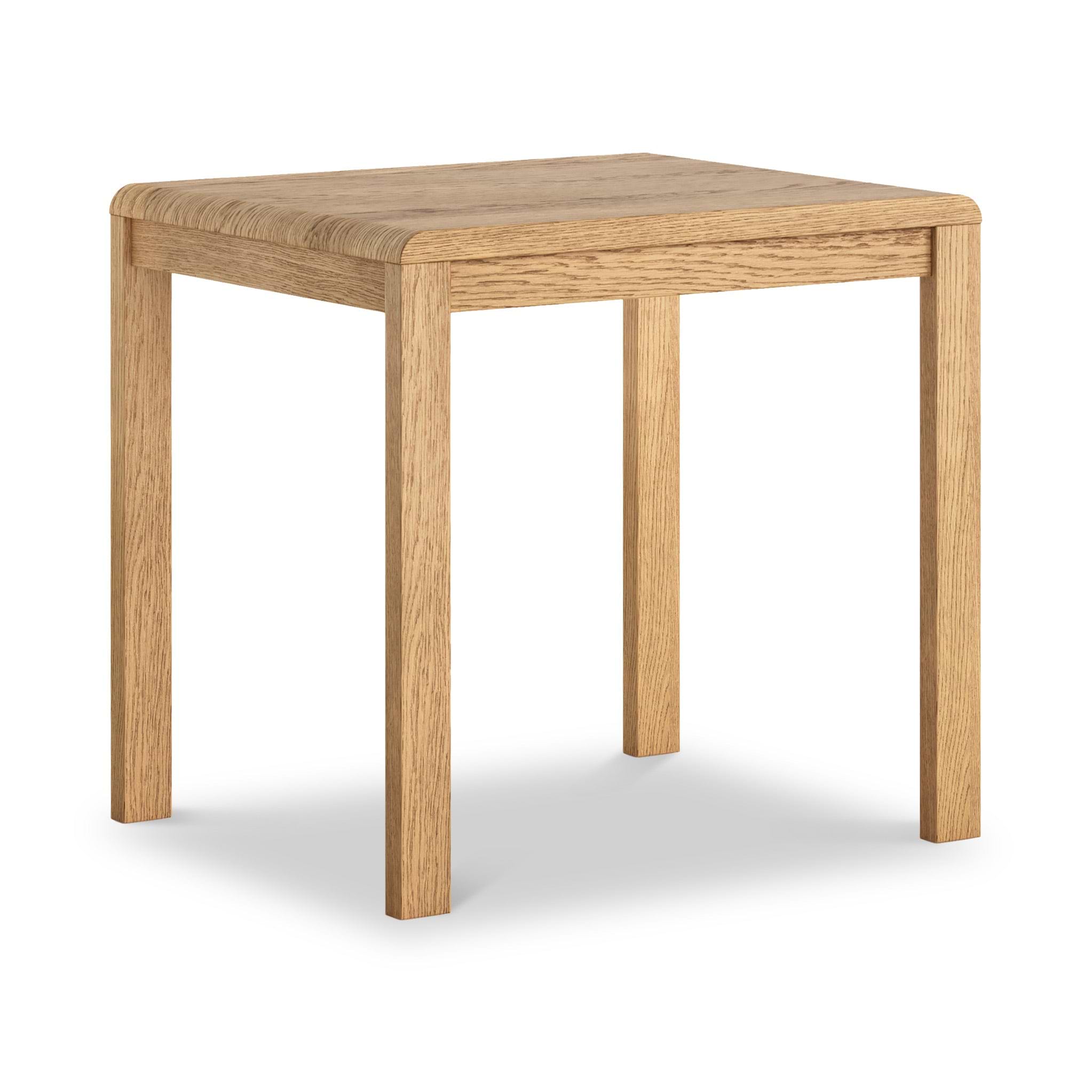 Penryn Oak 80cm Square Bistro Dining Table for 2-4 People | Roseland