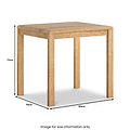 Penryn Oak 80cm Bistro Dining from Roseland Furniture