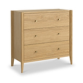 Cavell Oak 3 Drawer Chest Natural  from Roseland Furniture