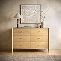 Cavell Oak Natural 6 Drawer Chest Lifestyle