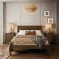 Cavell Oak Brown Bed Frame Lifestyle