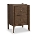 Cavell Oak 2 Drawer Bedside Brown from Roseland Furniture