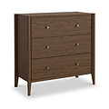 Cavell Oak 3 Drawer Chest Brown from Roseland Furniture
