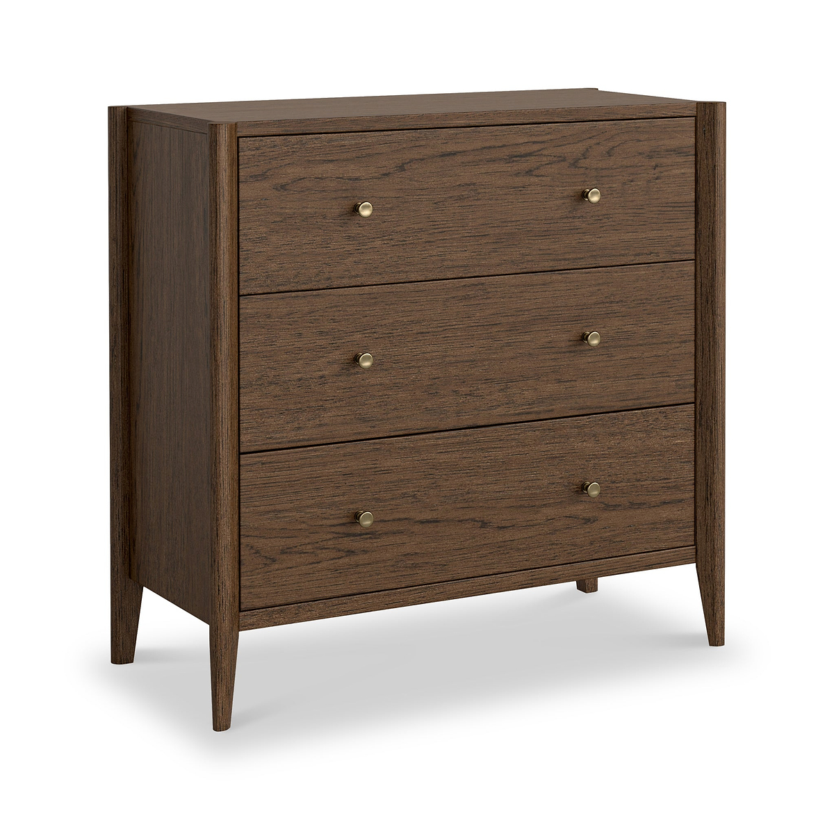 Cavell Oak 3 Drawer Chest Brown from Roseland Furniture