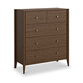 Cavell Oak 2 Over 3 Drawer Chest Brown from Roseland Furniture
