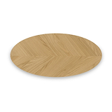 Flintham Oak Oval Coffee Table Dims from Roseland Furniture
