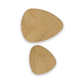 Flintham Oak Nest of Tables Dims from Roseland Furniture