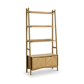 Flintham Oak 2 Door Bookcase Dims from Roseland Furniture