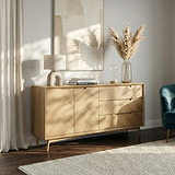 Flintham Oak Large Sideboard from Roseland Furniture