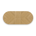 Flintham Oak 180-230cm Oval Extendable Dining Table Dims from Roseland Furniture