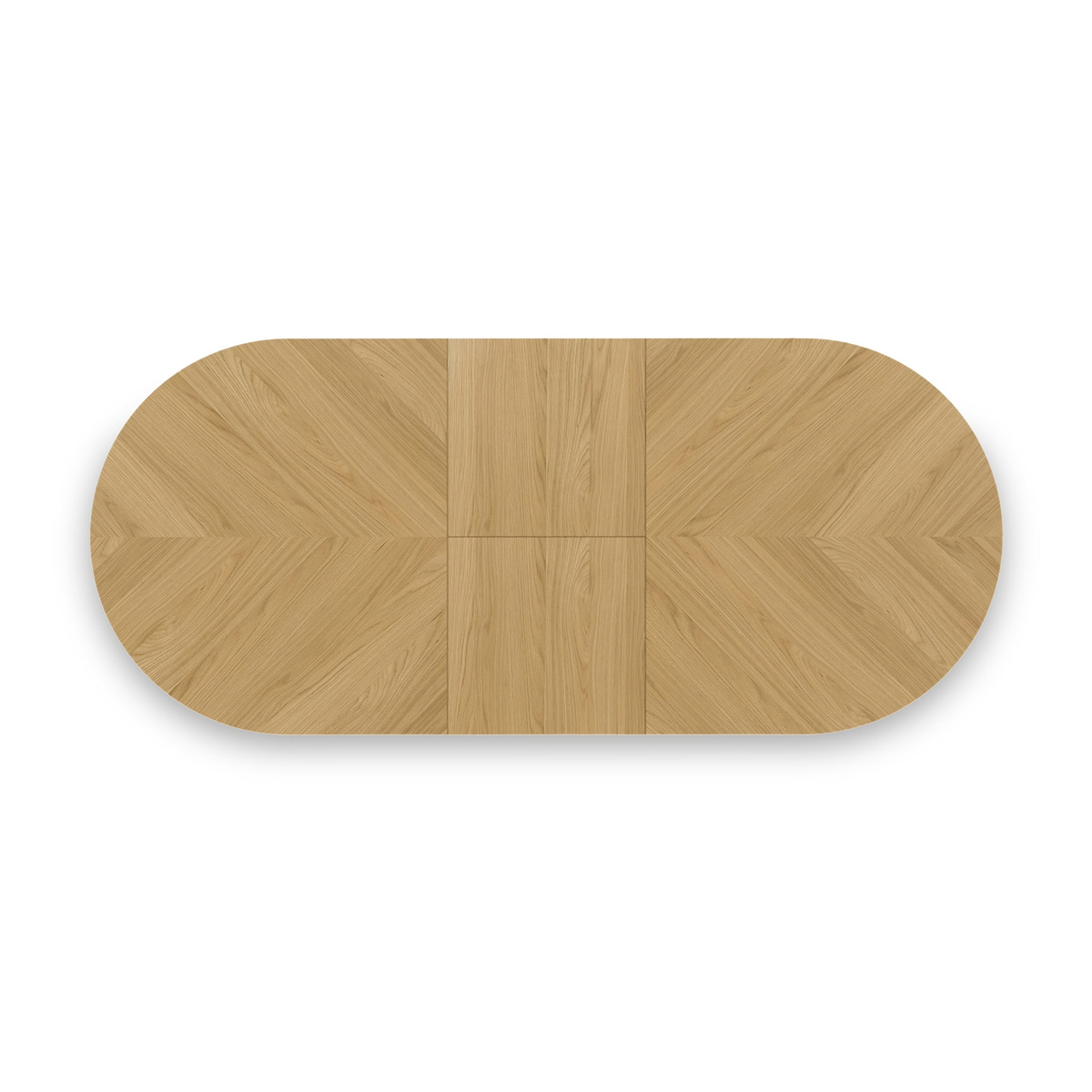 Flintham Oak 180-230cm Oval Extendable Dining Table Dims from Roseland Furniture