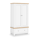 Farrow XL Double Wardrobe with Drawer from Roseland Furniture