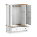 Farrow XL Triple Wardrobe with 2 Drawers from Roseland Furniture