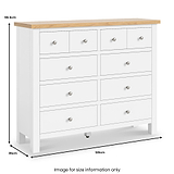 Farrow 4 over 6 Drawer Chest from Roseland Furniture