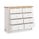 Farrow 4 over 6 Drawer Chest from Roseland Furniture