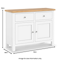 Farrow-XL-2-Door-2-Drawer-white from Roseland Furniture
