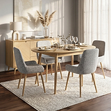 Flintham Oak 115cm Oval Dining Table Dims from Roseland Furniture