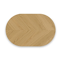 Flintham Oak 115cm Oval Dining Table Dims from Roseland Furniture