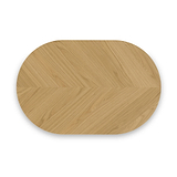 Flintham Oak 115cm Oval Dining Table Dims from Roseland Furniture