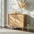 Flintham Oak 2 Door Small Cupboard Dims from Roseland Furniture
