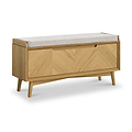 Flintham Oak Storage Bench from Roseland Furniture