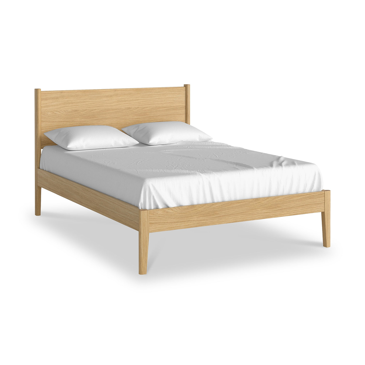 Cavell Oak Bedframe Double Brown  from Roseland Furniture