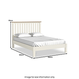 Trelan Bedframe Double Coconut from Roseland Furniture