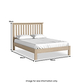 Trelan Washed Oak Bed Frame from Roseland Furniture