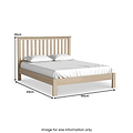 Trelan Washed Oak Bed Frame King from Roseland Furniture